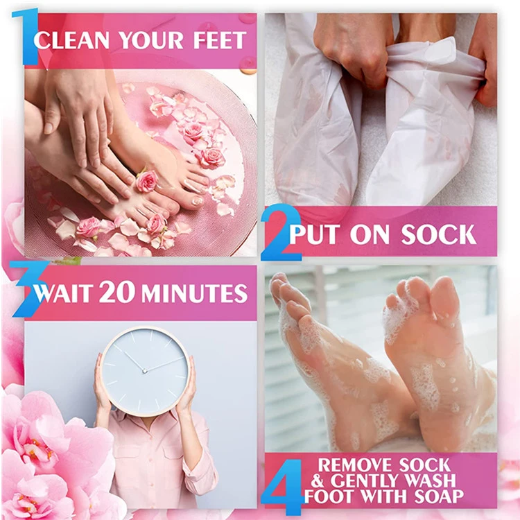 Advanced Skin Exfoliating Foot Peel Mask for Baby Soft Feet