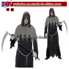 Black Grim Reaper Horror Death Robe Halloween Costume (COS1064)