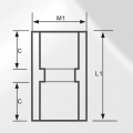 DIN PN16 Abastecimento de água Cpvc Socket Grey