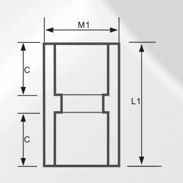 ซ็อกเก็ต Upvc DIN PN16 ประปา Upvc สีเทา