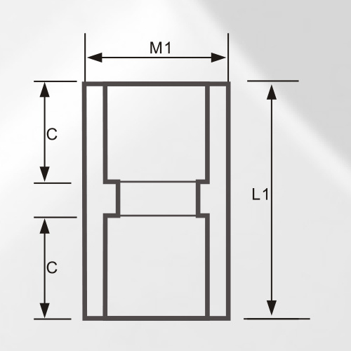 DIN PN16 Suministro de agua Enchufe de PVC Color gris