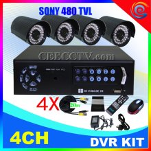 4ch Dvr Recorder Megapixel Hd Waterproof Poe Camera Kitcee-dvr-7004 C938a