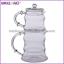 Heat Resitant Glass Water Dispenser with Ice holder