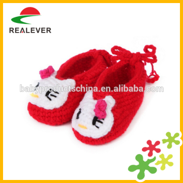 2014 Fashion newborn hand knit baby shoes