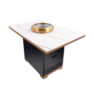 Commercial smokeless Korean barbecue table