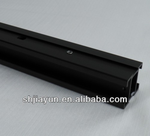 customized 6063 black fused aluminum oxide, extruded black fused aluminum oxide profiles from shanghai jiayun aluminium