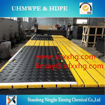 Heavy duty ground mat Temporary road mats/Antislip textured black HDPE road mat/ground protection mats