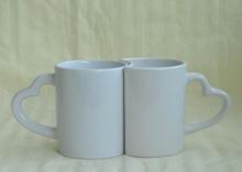 Heart Handle Sublimation Mug for Lover