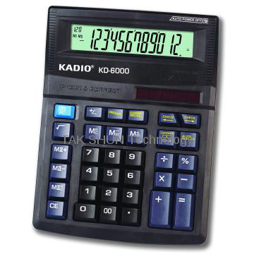 12 digits check&correct with PC key design desktop calculator