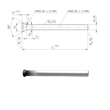 Din 9861 components de motlle de perforació estàndard yasu