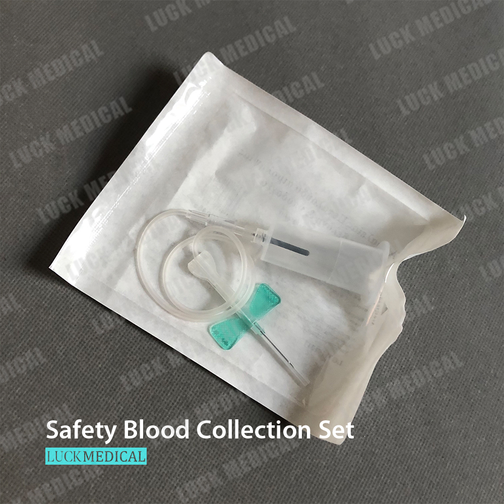 Portez du jeu de collecte de sang de sécurité sous vide