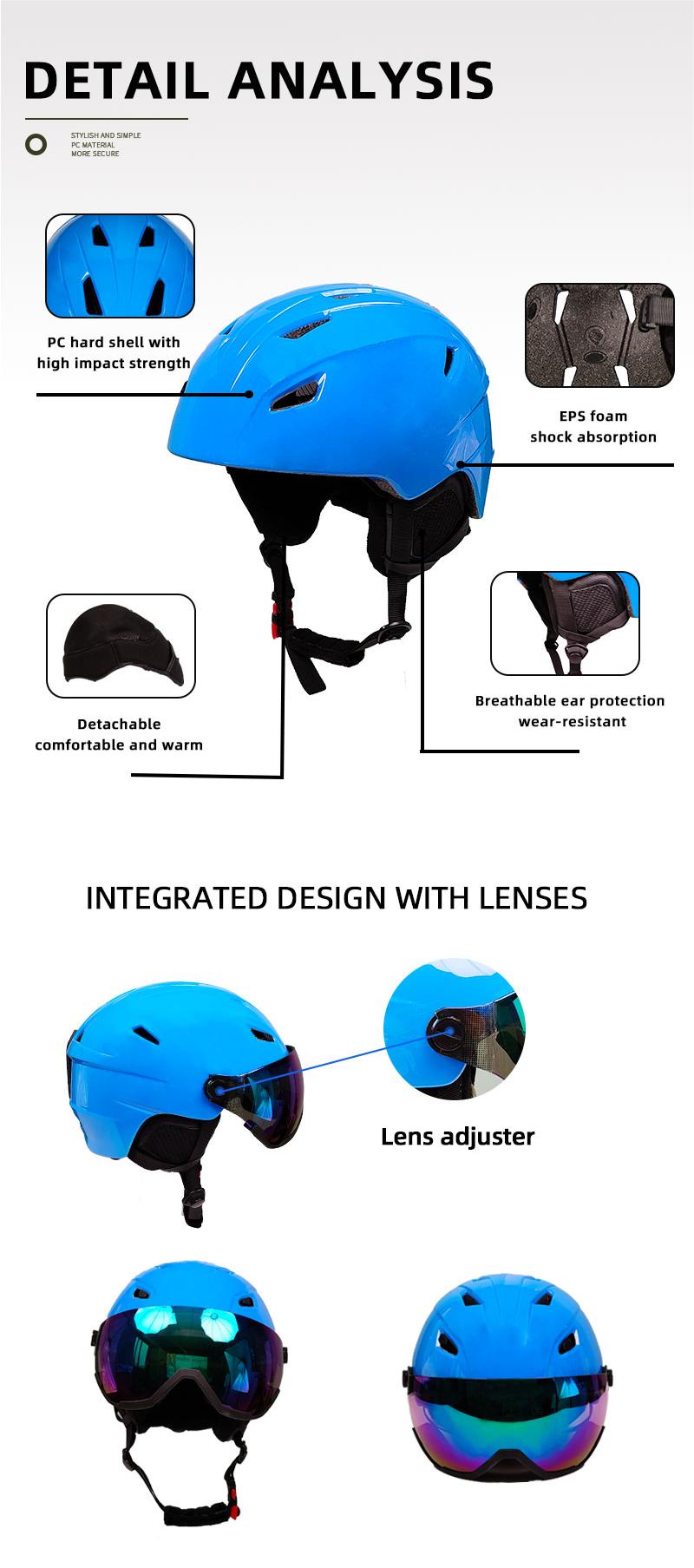 CE certified protective skating skiing Helmets adjustable sports winter adults skateboard ski snow helmet