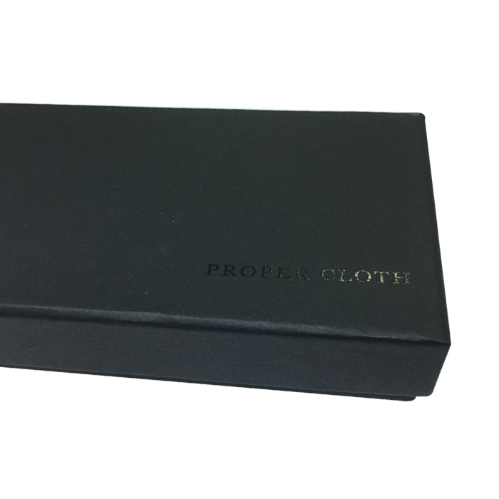 صندوق هدايا قلادة مجوهرات مخصصة أسود