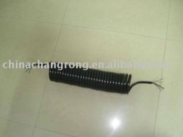 7 core electrical cable /sprial hose/trailer & truck electrical cable/7 core electric trailer cable