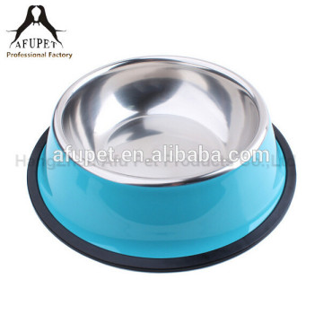 Pet bowl stainless steel bowl slip-resistant pet bowl