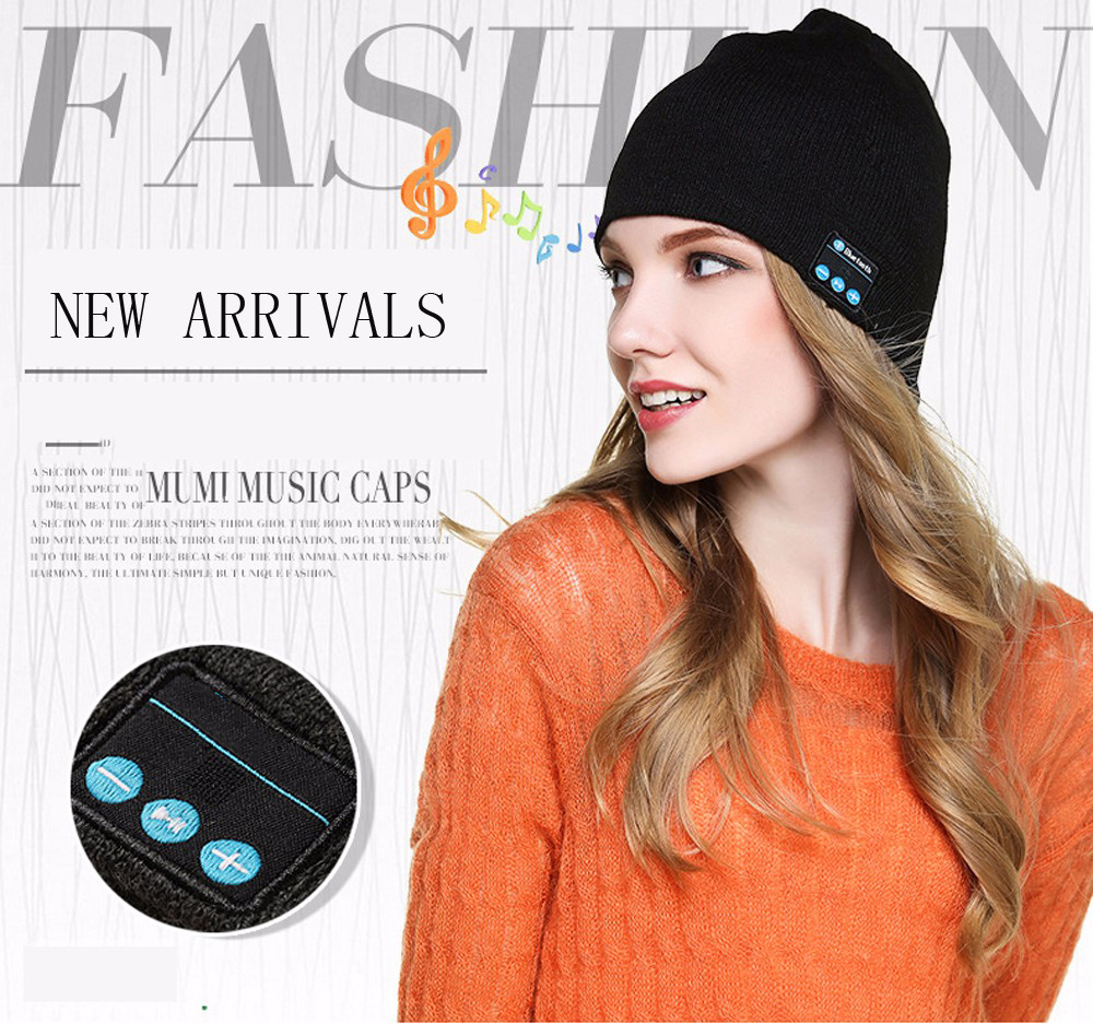 Warm Wireless Earphone Music Beanie Hat Headphone