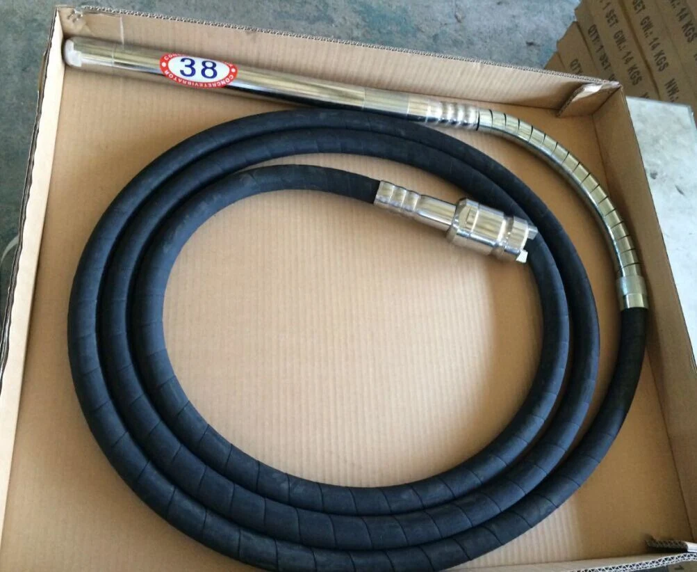 Arbre de vibrateur de béton de type béton de 38 mm x 6 m avec roulement NSK japonais