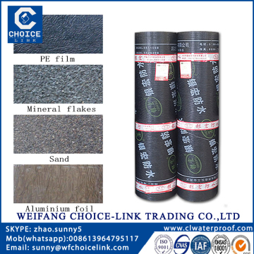 4.0mm PE surface APP asphalt waterproof roofing membrane
