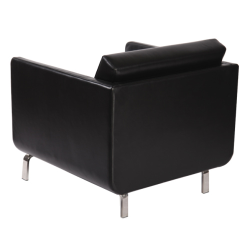 Black leather luxury modern gaia lounge chair