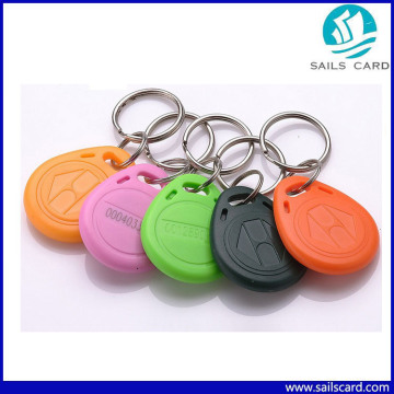 Lf / Hf Waterproof RFID Plastics Key Tag for Door Access Control