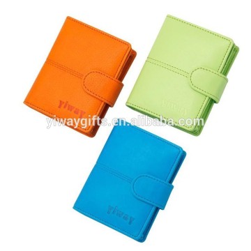 Fashion credit card magnetic embossed leather card holder