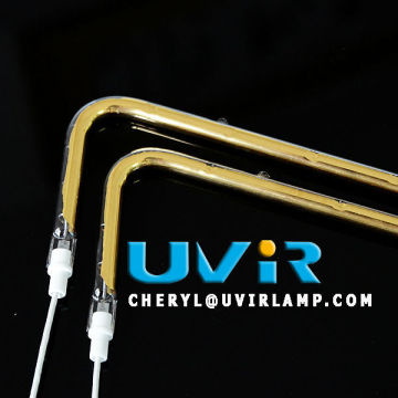 single gold coated infrared paint drying lamps