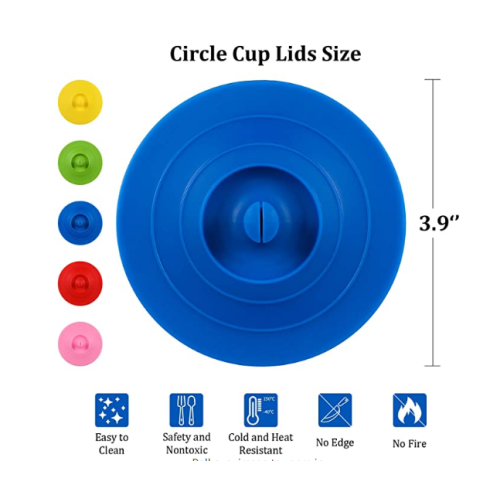 Food Grade Reusable Silicone Cup Bowl Lids