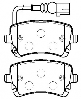 Volkswagen Multivan brake pads 3D0698451A