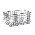 Large size rectangle metal iron kitchen wire display basket for home storage