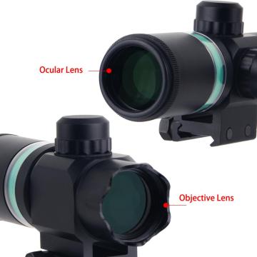 2x28Rifle Scope Green Fiber Optic Scope for hunting