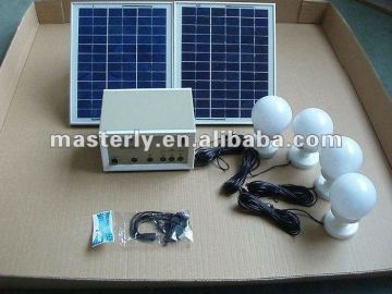 4lamps solar lighting kit for remote areas
