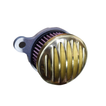 Custom Motorcycle Brass Air Cleaner Intake System Kit