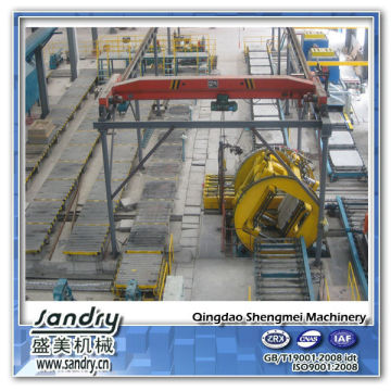 No-bake sand reclaming and molding machinery devices