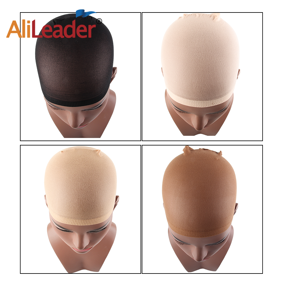 AliLeader Wholesale Nylon Wig Caps Stretchy Close End Stocking Wig Caps