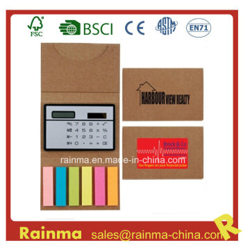 Sticky Memo Pad with Calculator