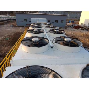 Fin Heat Exchanger with Fans