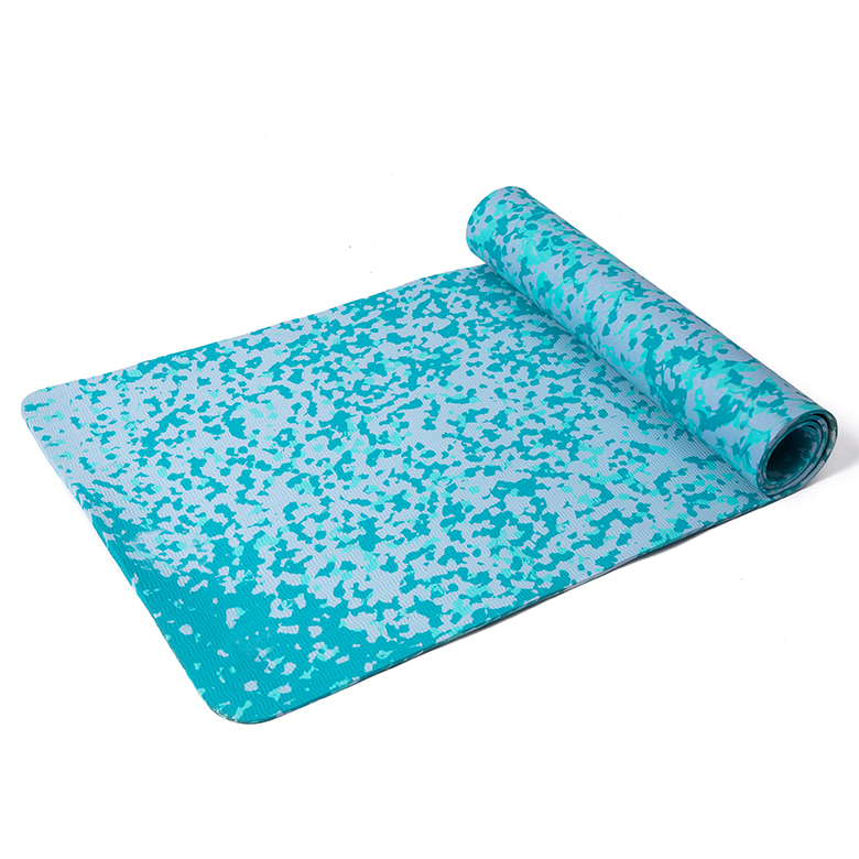 factory manufacturer cheap price blue cloud cheap custom camouflage camo fitness non slip thick 1/2 inch anti-slip yoga mat