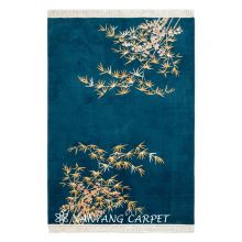 6'x9' Bamboo Design Handwoven Traditional Wool Rug