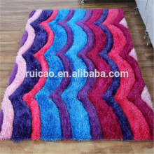 3d colorful striped carpet rug, customized carpet, china carpet factory