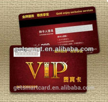 Full Color Printing Magnetic Strip White Signature Strip 12 Words Emboss Number PVC Card