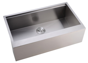 Brushed Single Bowl Apron Front Kitchen Sink