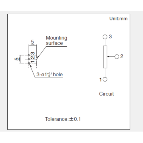 Potentiometer Putar Siri RK097