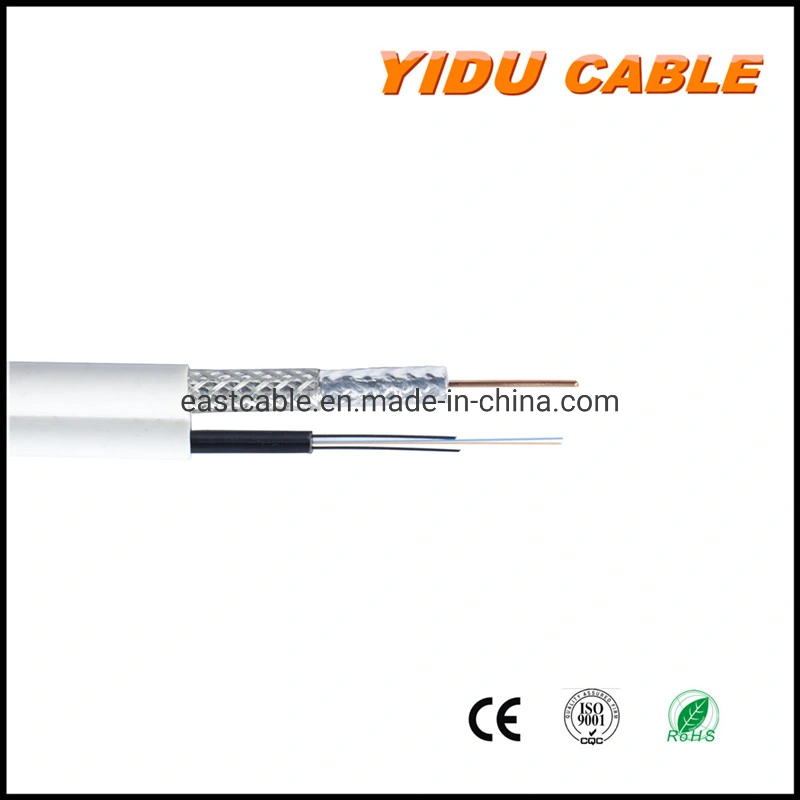 18AWG 20AWG RG6 Rg59+2c Siamese Cable Camera Cable Premade Cable Power Cable CCTV Cable for Surveillance