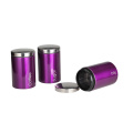 Conjunto de 3 CanisterCaneta de Café com Tampa de Polimento