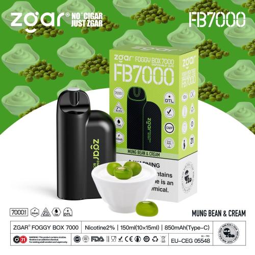 ZGAR FOGGY CAIXA VAPE DISPONHÍVEL 7000 PUFFS