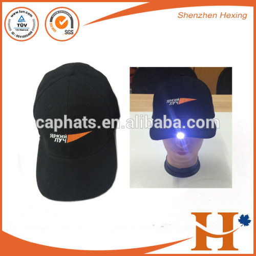 Custom logo embroidered design Led baseball cap wholesale supply