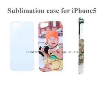 Blank rubber 3D sublimation case for iPhone 5(100pcs/lot)