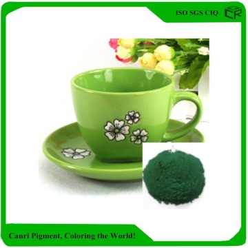 Green ceramic pigment colorant powder