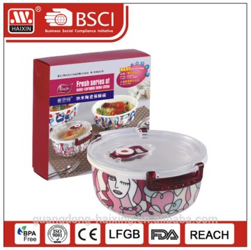 Vacuum Microwavable Freshness Preservation Porcelain Food Container