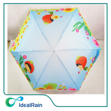 Wholesale Printing super light sun & rain umbrella beautiful flowers folding umbrella for kids
